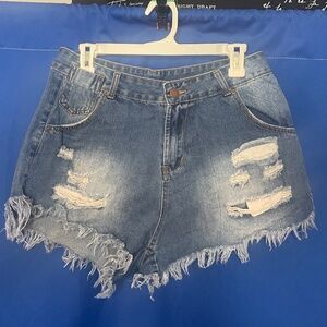 JEANS Distressed Shorts SIZE:12